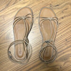 Madewell Tan Comfort Sandals with Adjustable Straps